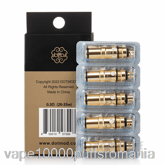 Vape Romania Dotmod Dotaio Bobine De Schimb 0.3ohm Ss316l Bobine Mesh